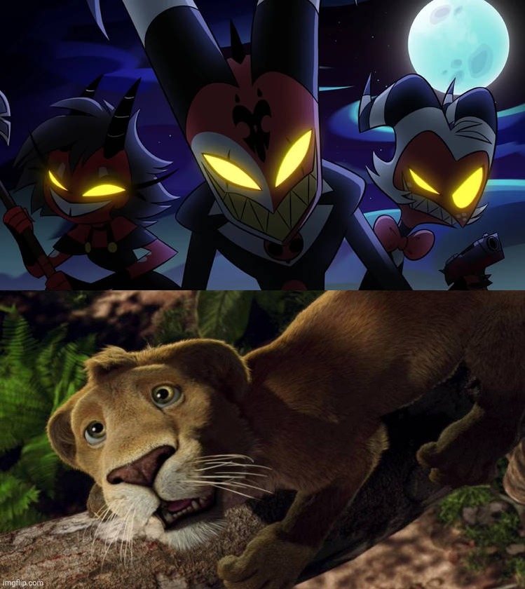 Ryan is scared of Blitzo and his friends | image tagged in who is scared of blitzo and his friends,deviantart,disney,helluva boss,hazbin hotel,vivziepop | made w/ Imgflip meme maker