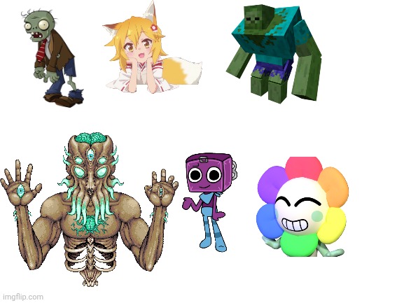 Type of Zombie | image tagged in blank white template | made w/ Imgflip meme maker