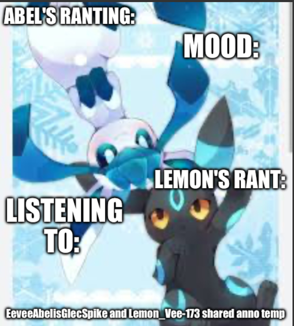 High Quality Lemon and abel shared new annocement temp Blank Meme Template