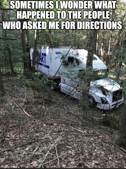 Sometimes I Wonder | Sometimes I wonder what happened to the people who asked me for directions | image tagged in chrisjoines1 | made w/ Imgflip meme maker