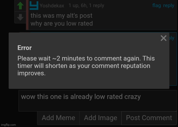 ok so the downvote spam isn't just from last night it's still going | made w/ Imgflip meme maker