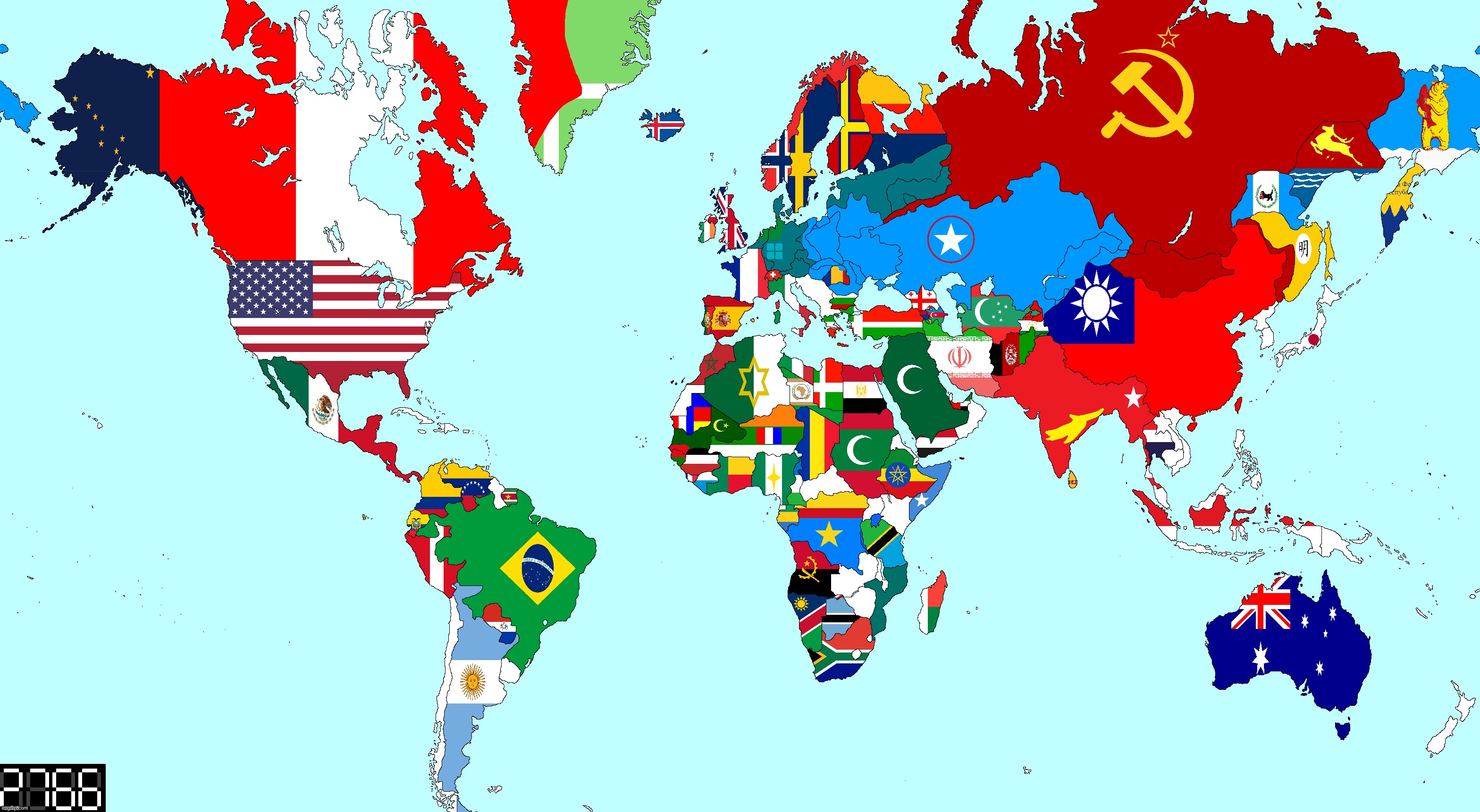 Had to update my 2766 world map due to some slight mistakes, please actually appreciate the effort | made w/ Imgflip meme maker