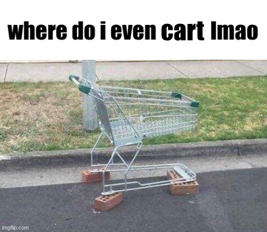 where do I even start lmao | cart | image tagged in where do i even start lmao | made w/ Imgflip meme maker