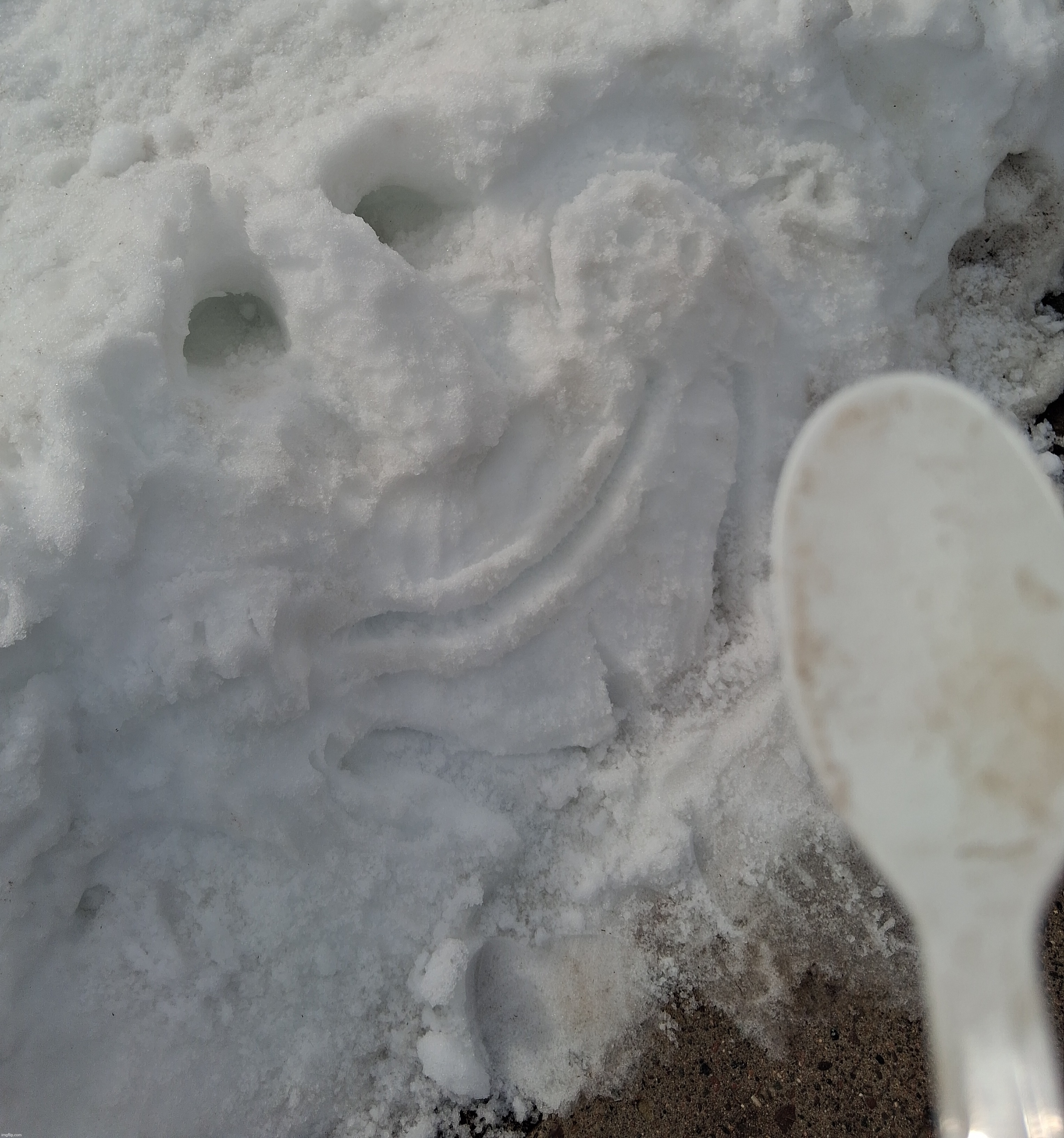 I carved this very delightful man | made w/ Imgflip meme maker