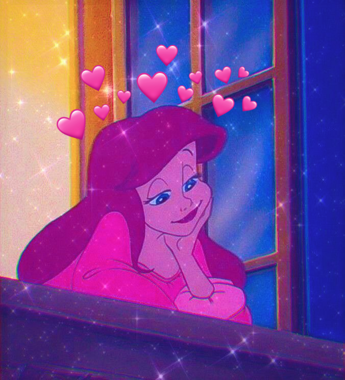 Pink Hearts Princess Blank Meme Template