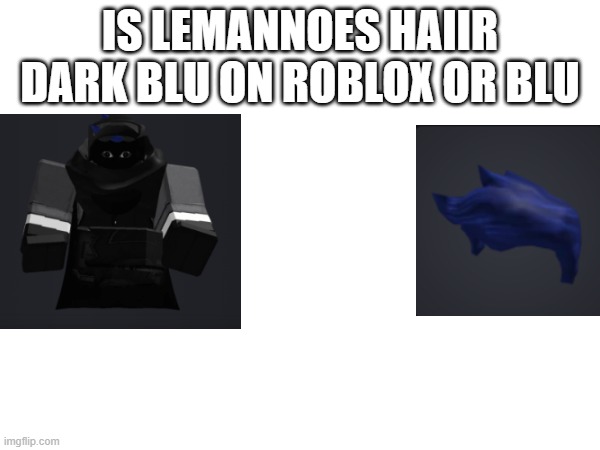 what color you think it is | is lemannoes haiir dark blu on roblox or blu | image tagged in colors | made w/ Imgflip meme maker