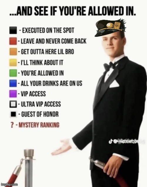 oi anime stream, tell me your favorite anime character and I'll decide if you are good or not. | image tagged in see if your allowed in,anime | made w/ Imgflip meme maker