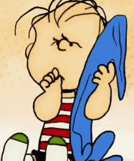 Linus and blanket Blank Meme Template