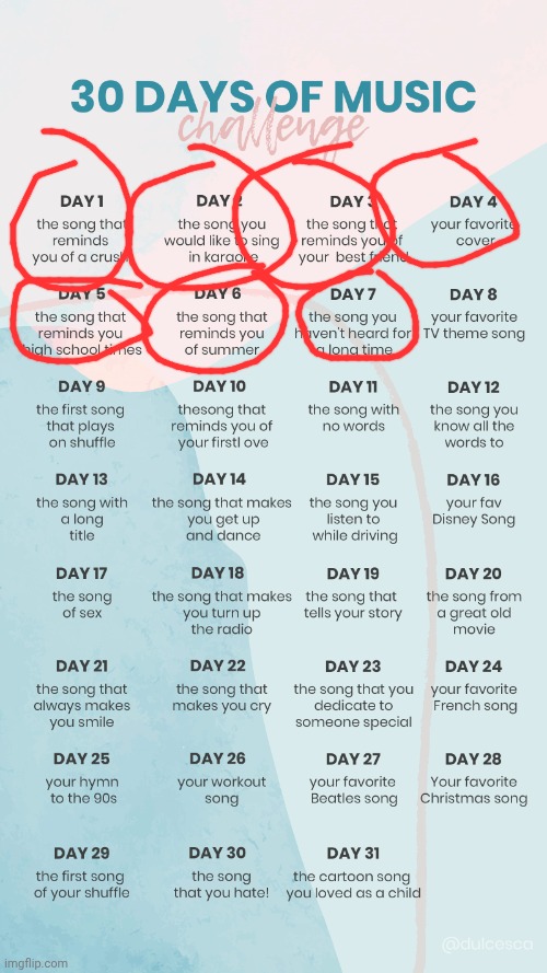 Day 7. My pick: Mood by 24KGoldn | image tagged in music challenge | made w/ Imgflip meme maker