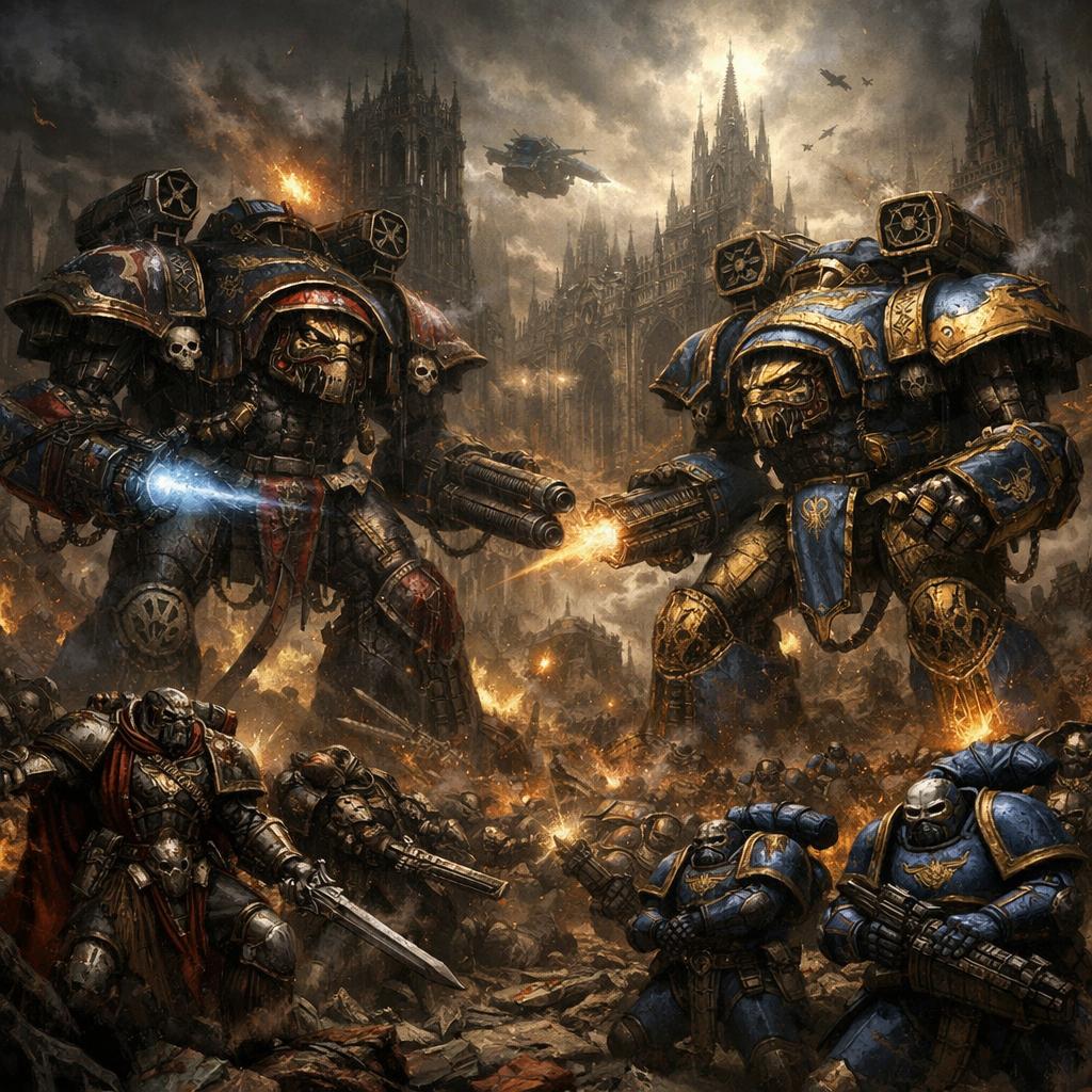 Horus Heresy & Adeptus Titanicus Blank Meme Template