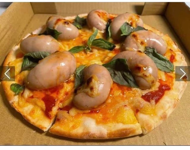 Turkey testicle pizza Blank Meme Template