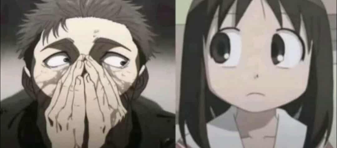 Higuruma and his daughter Son Blank Meme Template