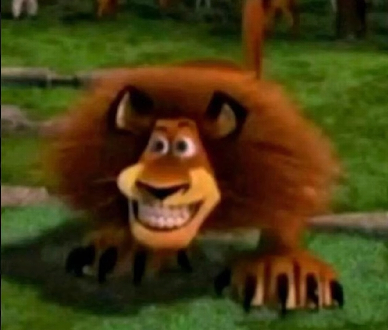 Alex the lion Blank Meme Template