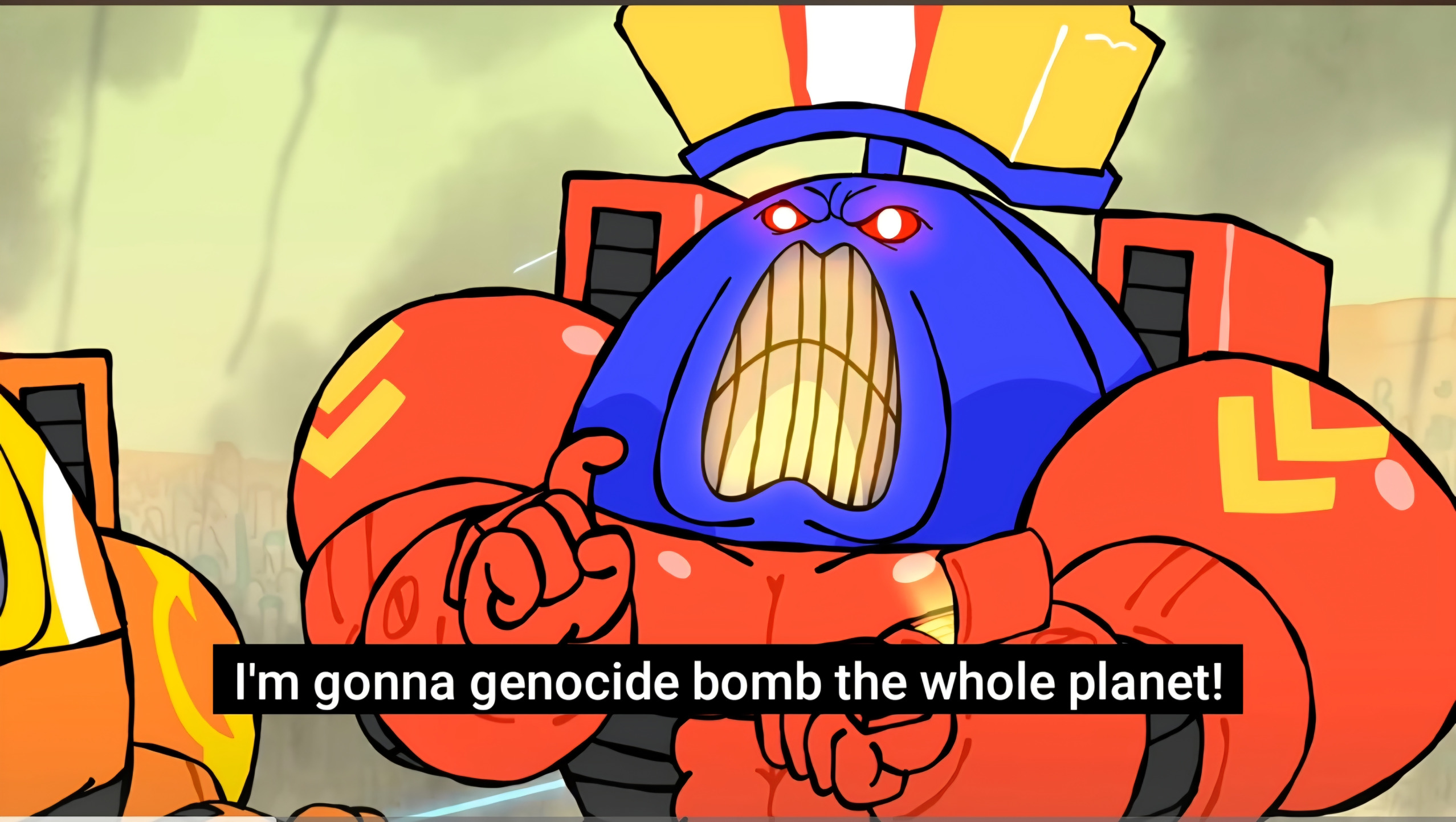 Genocide bomb Blank Meme Template