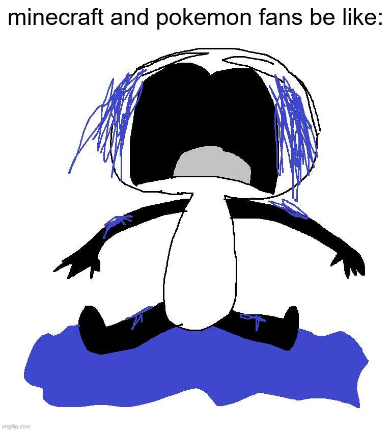 wawawawawawa | minecraft and pokemon fans be like: | image tagged in memes | made w/ Imgflip meme maker