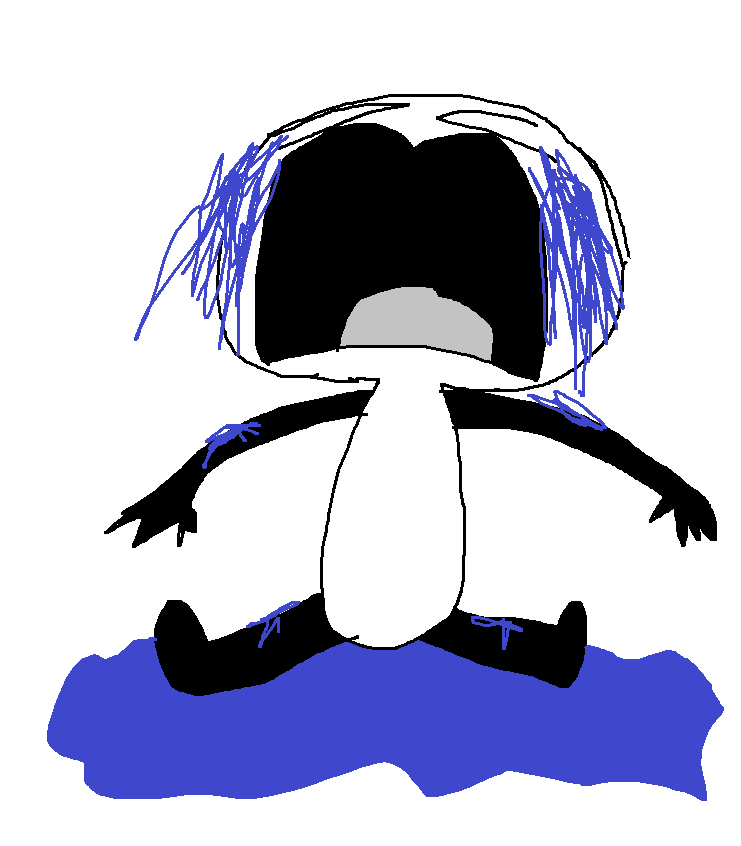 MS Paint Bebe crying Blank Meme Template