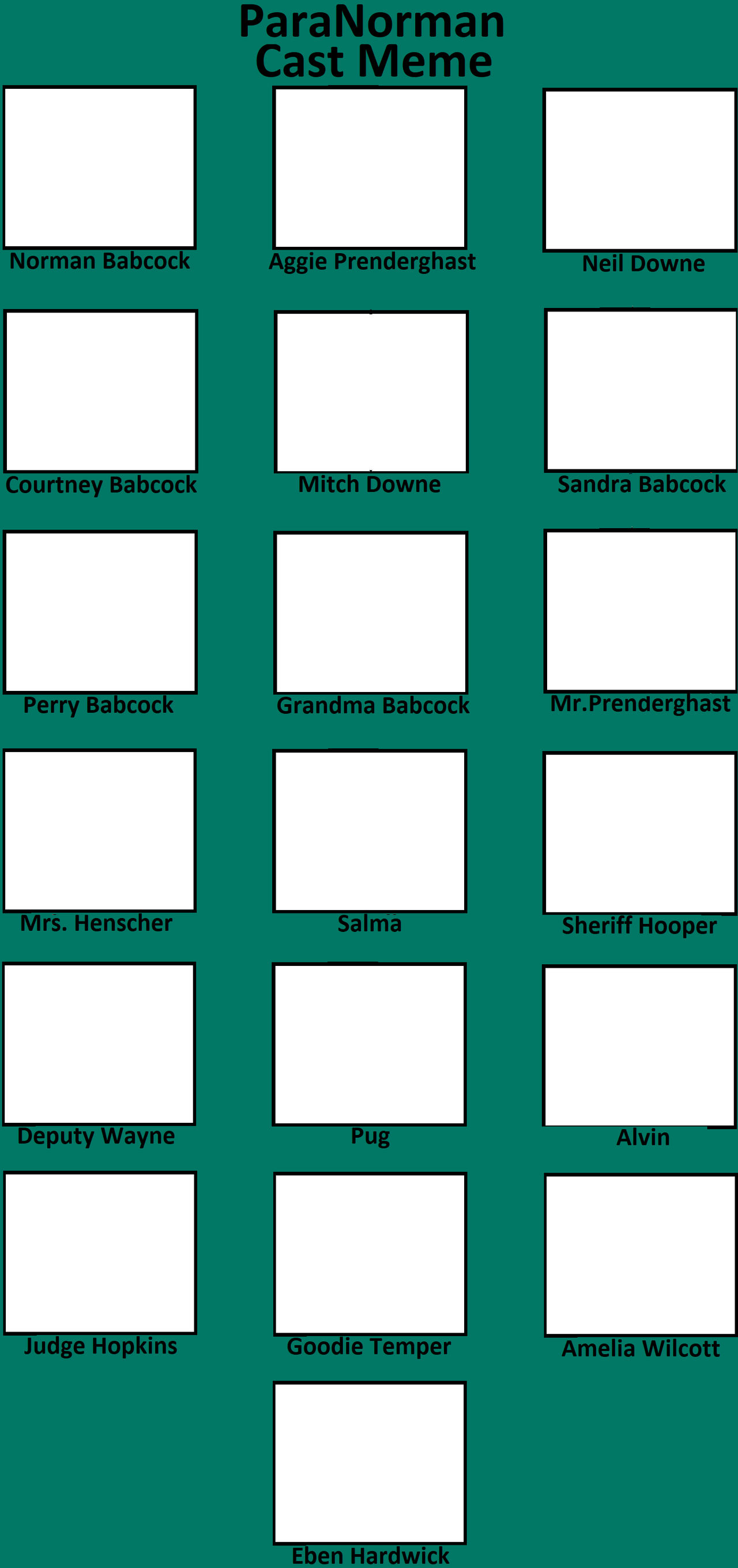 ParaNorman Cast Meme Blank Meme Template