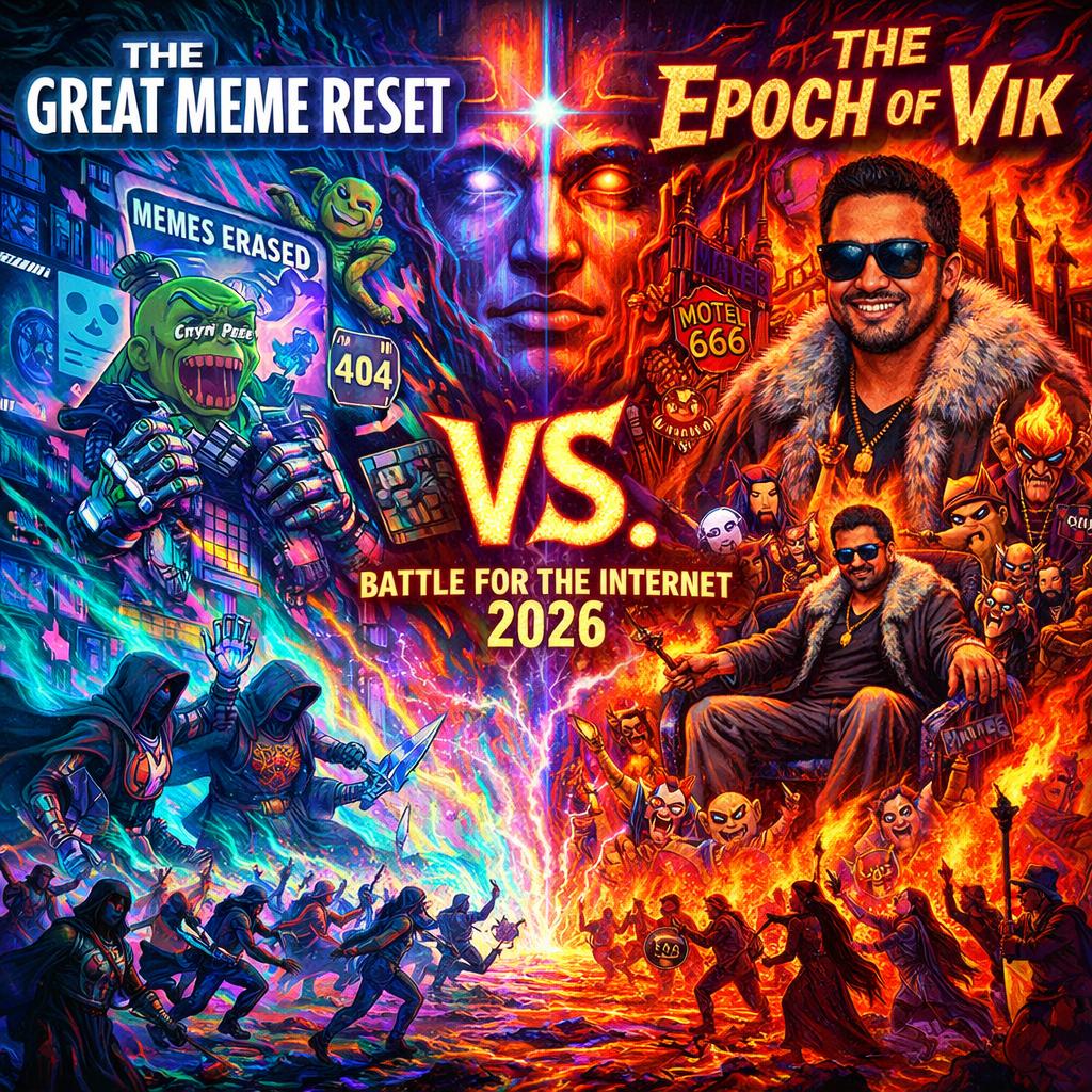 The Great Meme Reset vs. The Epoch of Vik Blank Meme Template