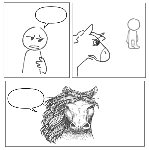 horse how hungry Blank Meme Template