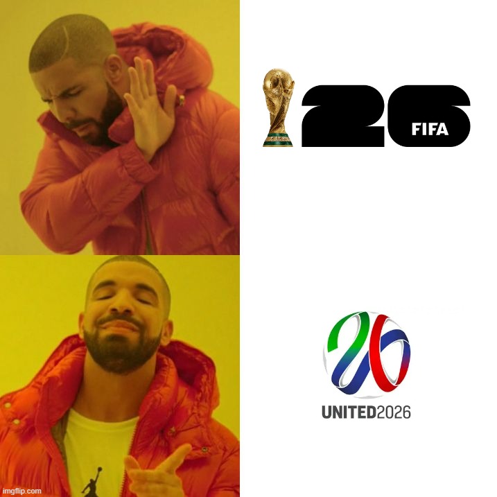 World Cup United 26 is better | image tagged in drake blank | made w/ Imgflip meme maker