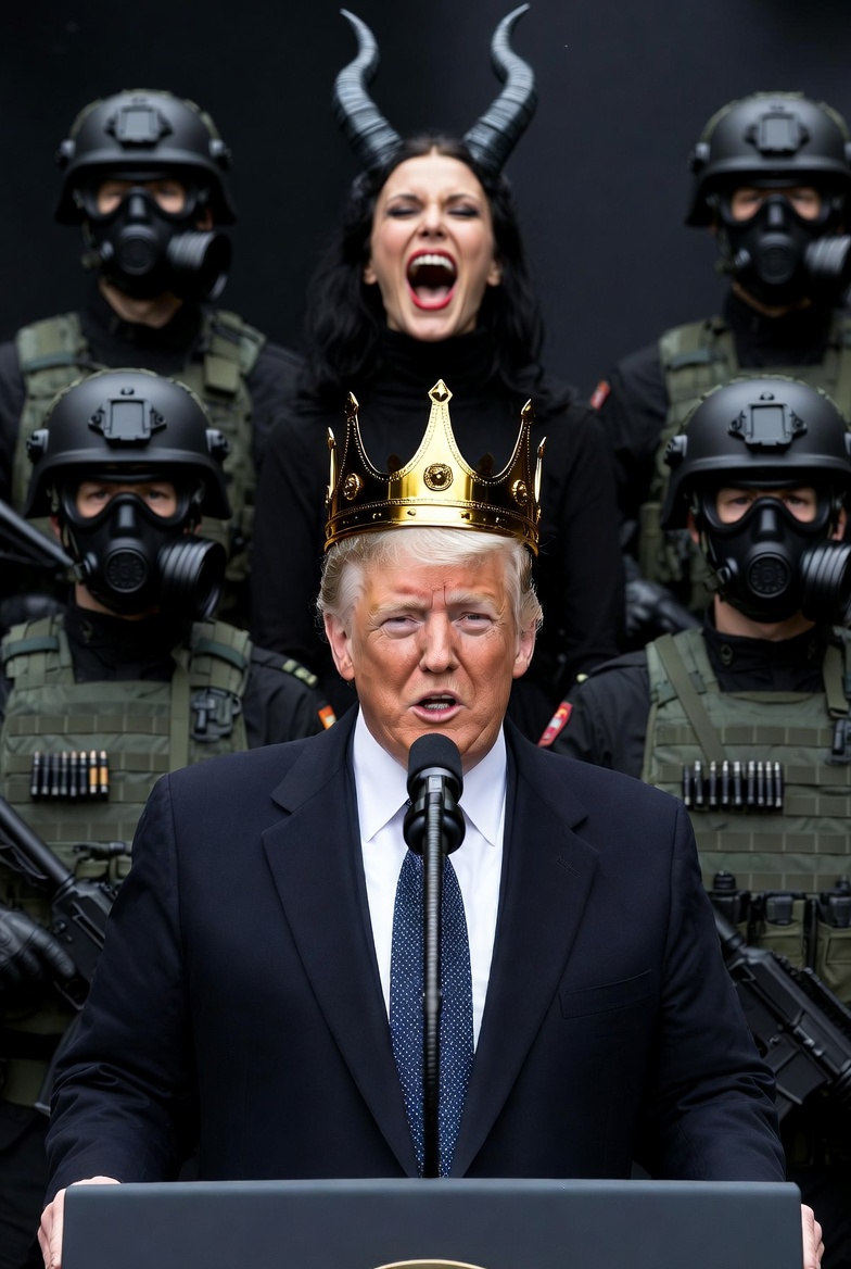 Donald Trump orders his Secret Police to intimidate Americans Blank Meme Template