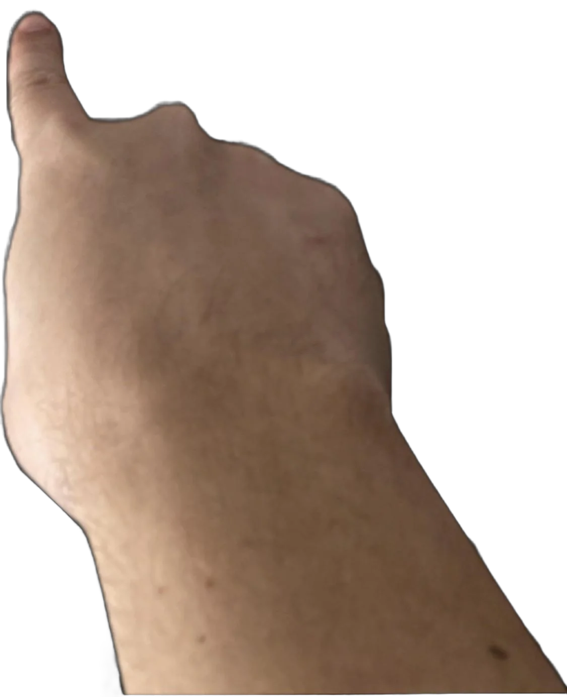 Pointing finger Blank Meme Template