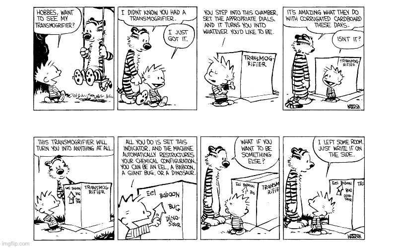 image tagged in calvin and hobbes,comics | made w/ Imgflip meme maker