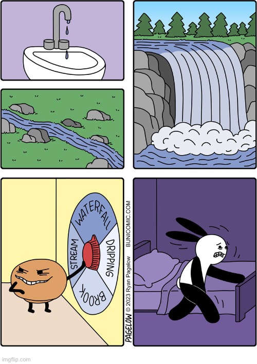 Buni Comics | image tagged in comics,buni comics,water,urge to use the bathroom,devious,gotta go | made w/ Imgflip meme maker