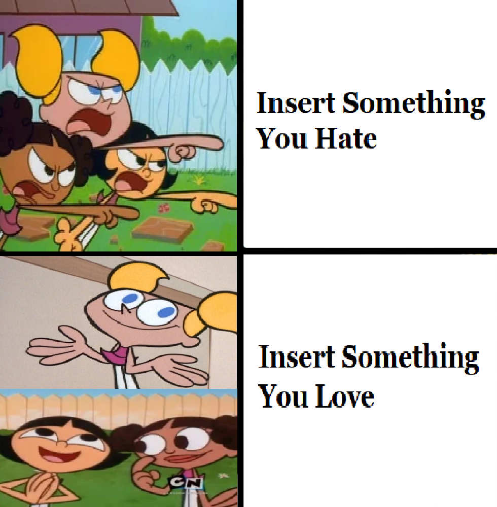 My Dee Dee and Friends Drake Meme Blank Meme Template
