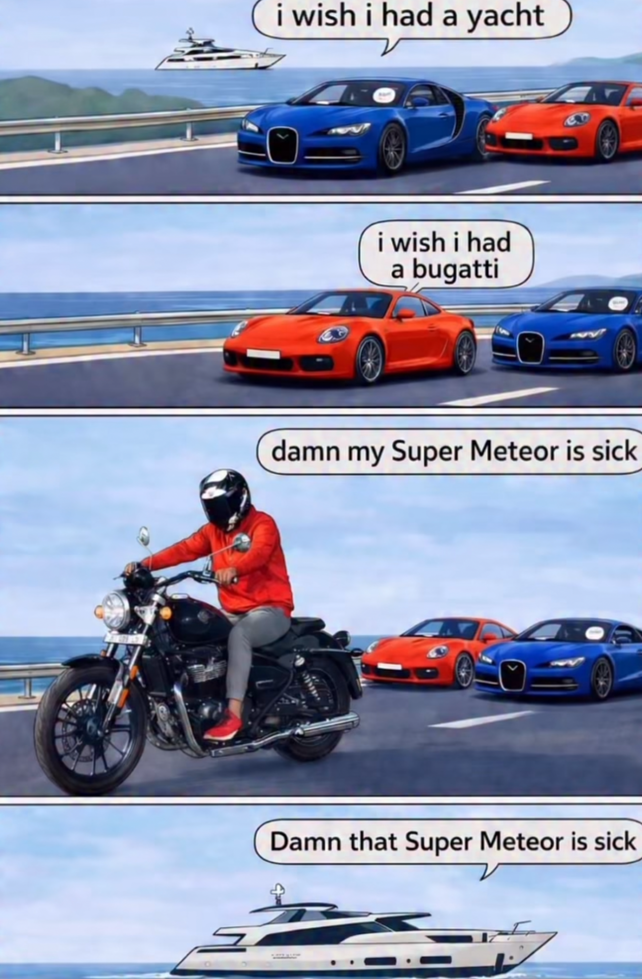 I wish i had a yatch Blank Meme Template