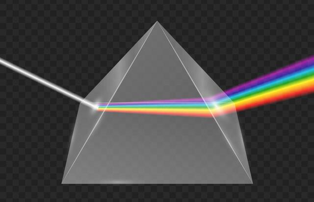 Light Rainbow Pyramid Blank Meme Template