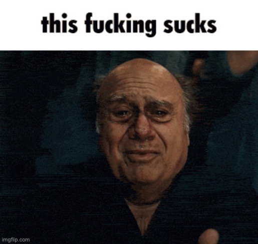 This fucking sucks | image tagged in this fucking sucks | made w/ Imgflip meme maker