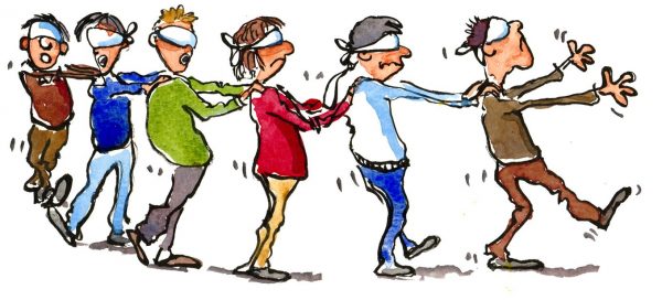 Blind leading the blind Blank Meme Template