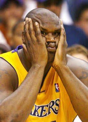 Shaq lakers cute face Blank Meme Template