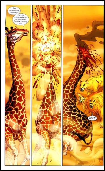 Exploding giraffe Blank Meme Template