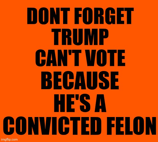 RELEASE THE EPSTEIN FILES!!! | Dont forget

Trump can't vote; because he's a convicted felon | image tagged in memes,release the epstein files,impeach trump,lock him up,conservative hypocrisy,donald trump is crazy | made w/ Imgflip meme maker