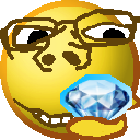 Soyjak holding diamond emoji Meme Template