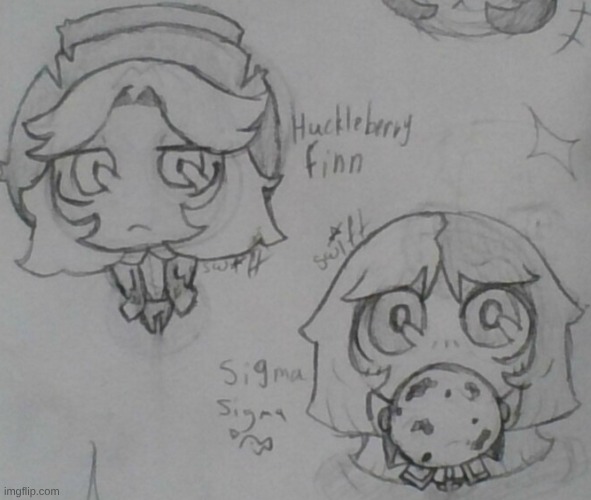 Silly little guys (I prefer Huck over Tom in both BSD and the original | image tagged in bsd | made w/ Imgflip meme maker