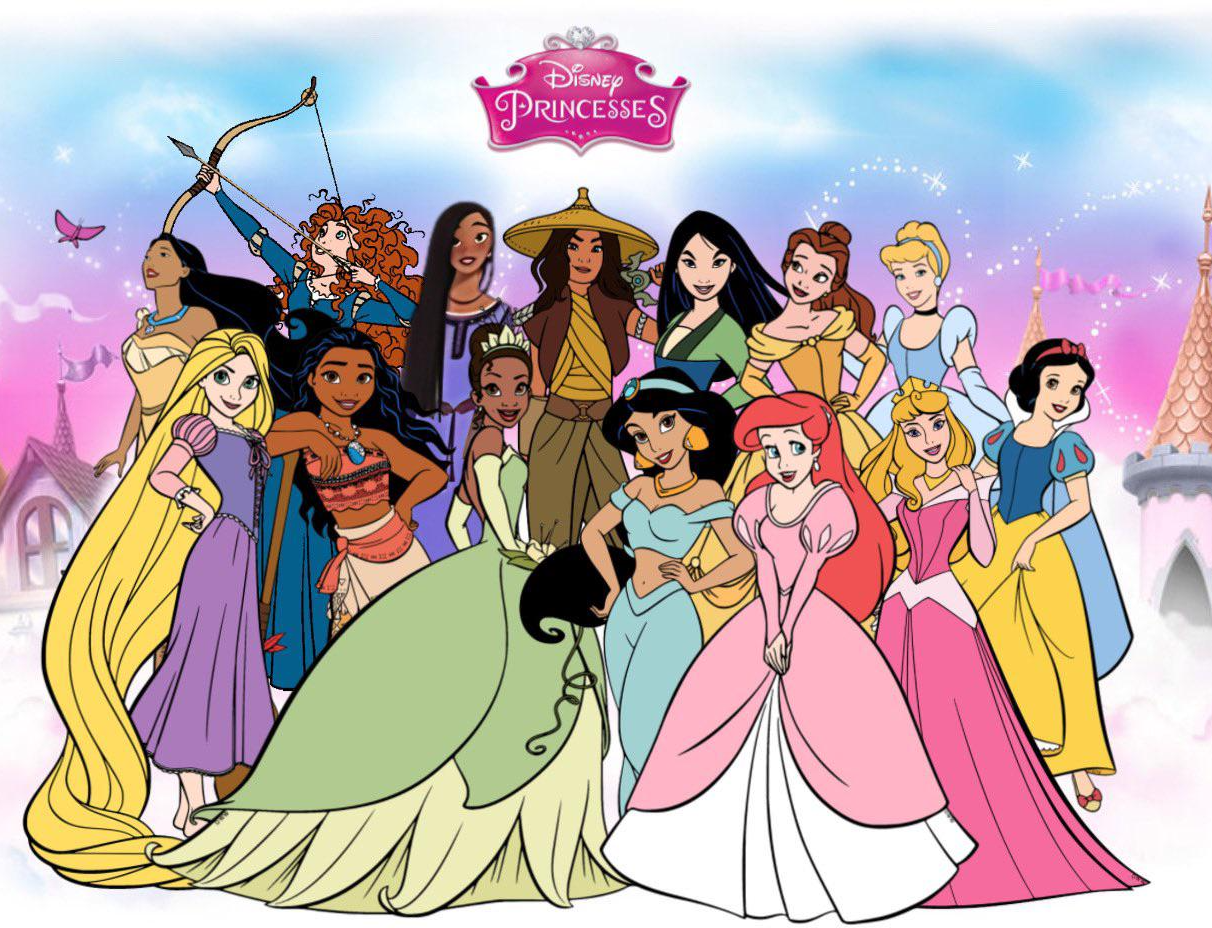 Group of Famous Fourteen Princesses Blank Meme Template