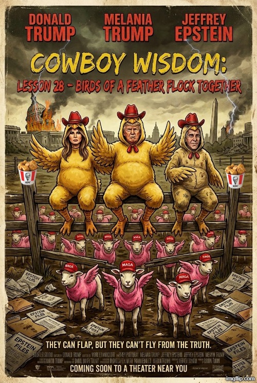 COWBOY WISDOM: LESSON 28 | image tagged in cowboy wisdom,cowboy father and son,kfc,kfc colonel sanders,chicken,memes | made w/ Imgflip meme maker