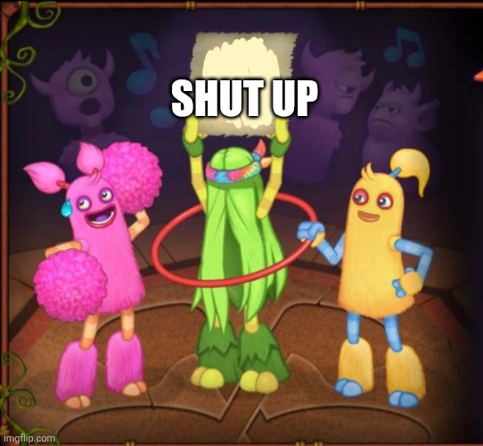 ELMOFAN6543 ANNOUNCEMENT TEMP!!! | Shut up | image tagged in pomily | made w/ Imgflip meme maker