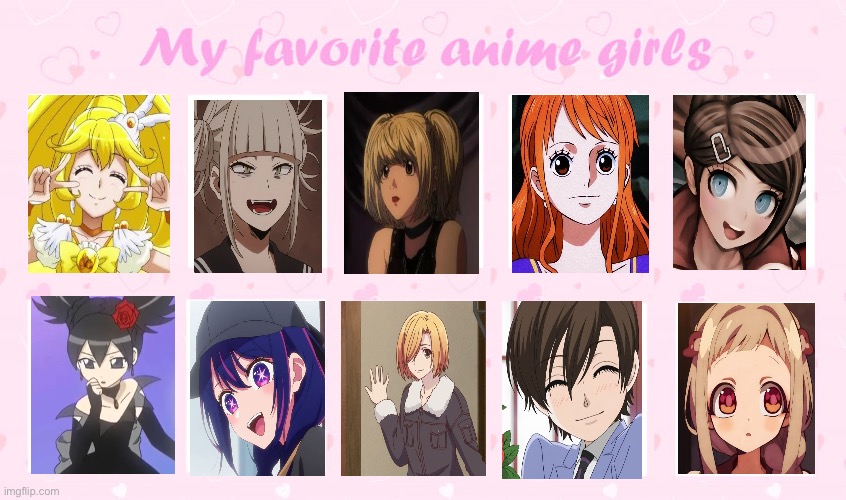 Ai hoshino is my #1 fave :3 | image tagged in my favorite anime girls | made w/ Imgflip meme maker
