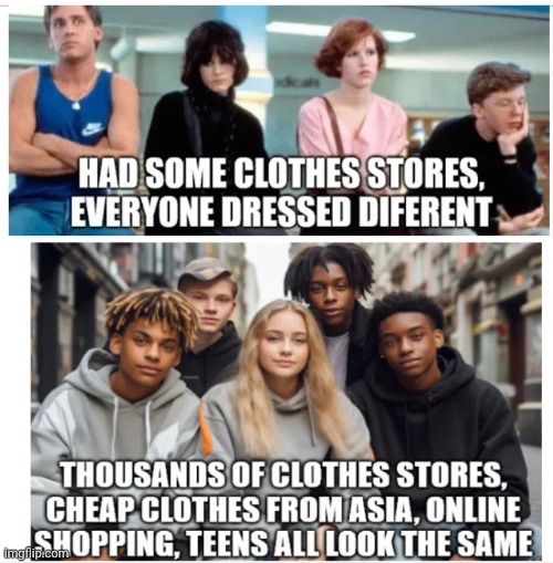 Hooray For Diversity ! | image tagged in back to the future,1980s,1984,what the hell happened here,uniform,millennials | made w/ Imgflip meme maker
