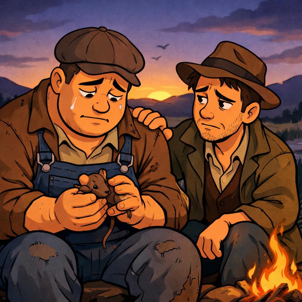 lennie and Geogre crazy moment Blank Meme Template