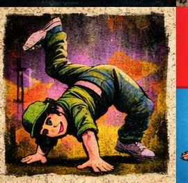 Austin Durein doing a weird cartwheel Blank Meme Template