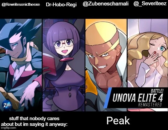 rewrite, drhoboregi, kira, and severiteez shared temp | Peak | image tagged in rewrite drhoboregi kira and severiteez shared temp | made w/ Imgflip meme maker