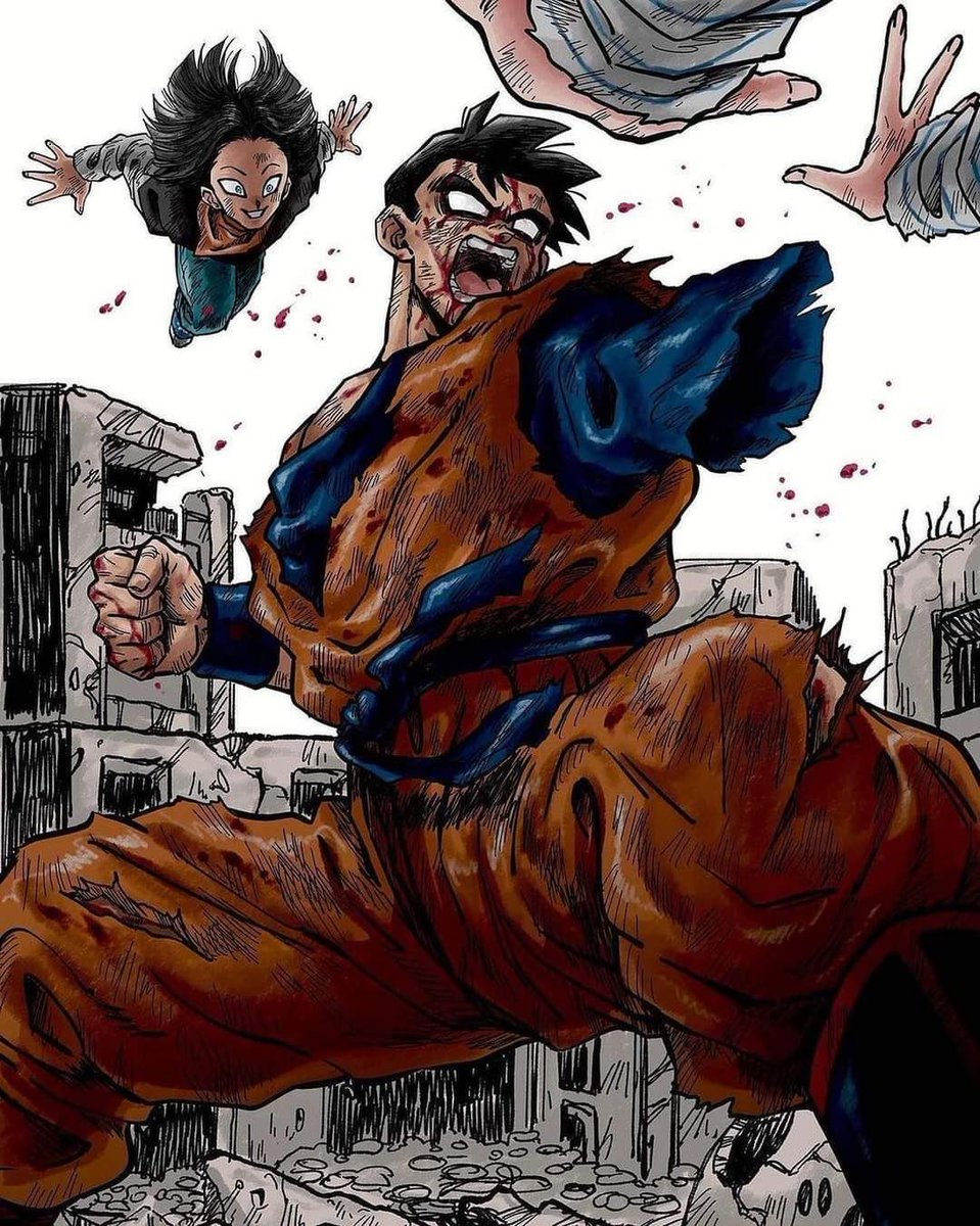 Future gohan vs androids Blank Meme Template