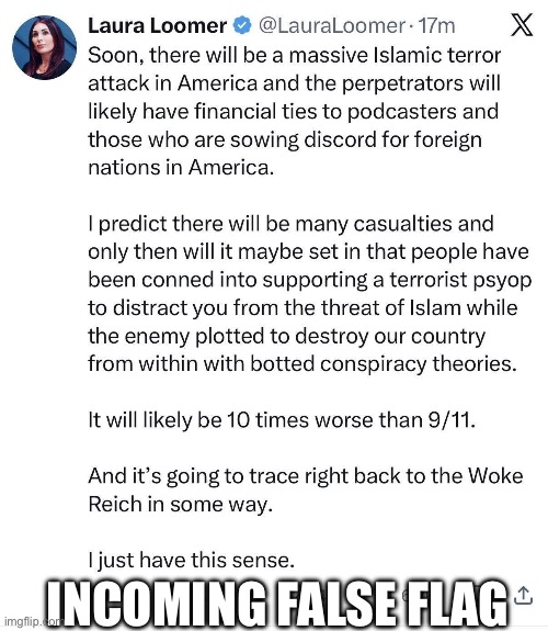 Incoming false flag | made w/ Imgflip meme maker