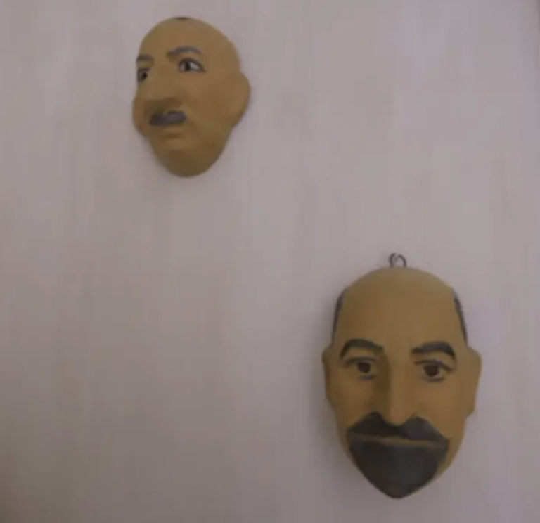 Epstein island masks on wall Blank Meme Template