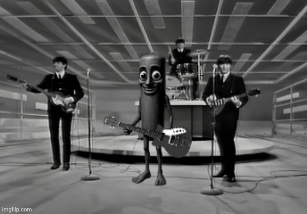 throwback to that one time in 1965 when George was late to a Beatles concert so Tung Tung Tung Sahur performed instead of him | made w/ Imgflip meme maker